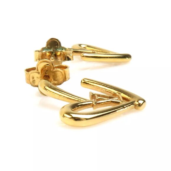 LOUIS VUITTON Fall in Love Earrings PM Pierce Gold Metal - Picture 2 of 11